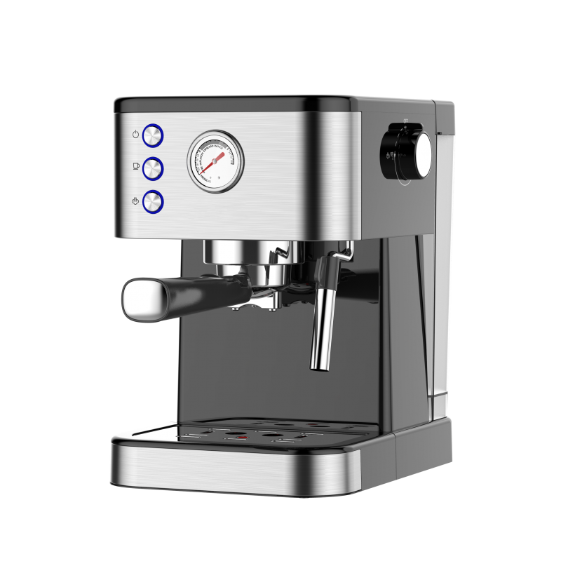 HOBBY Μηχανή καφέ espresso HEM-40446 3 σε 1 20BAR Inox/Μαύρη (400446)